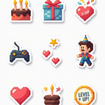 Birthdays & Anniversaries - Sticker Sheet v11